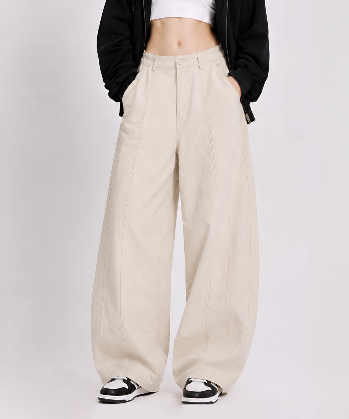 포더핏(FOR THE FIT) 365 절개 벌룬 팬츠_4color