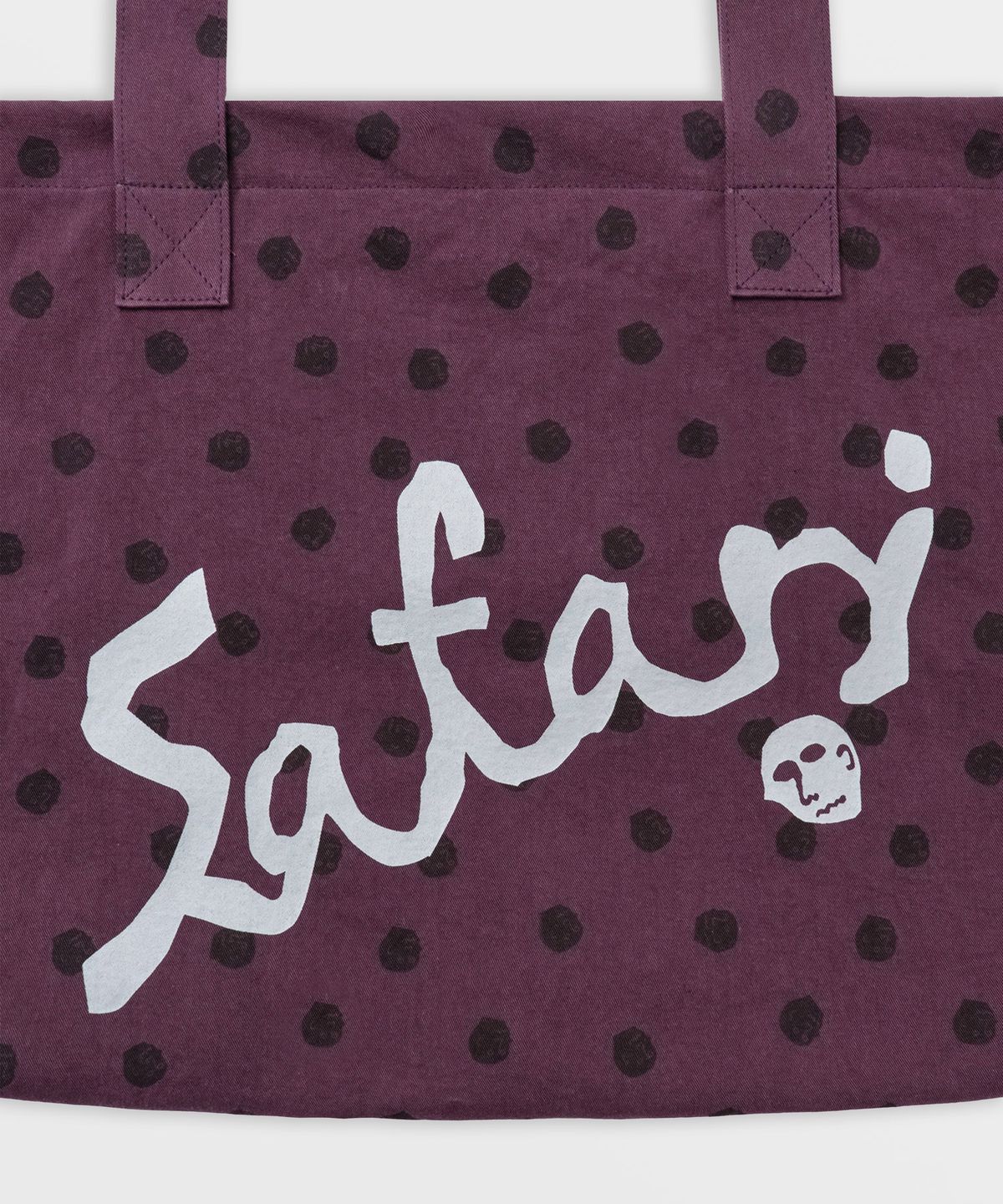사파리스팟(SAFARISPOT) [사파리스팟 X 1011갤러리] 시그니처 로고 도트 토트백 (퍼플)
