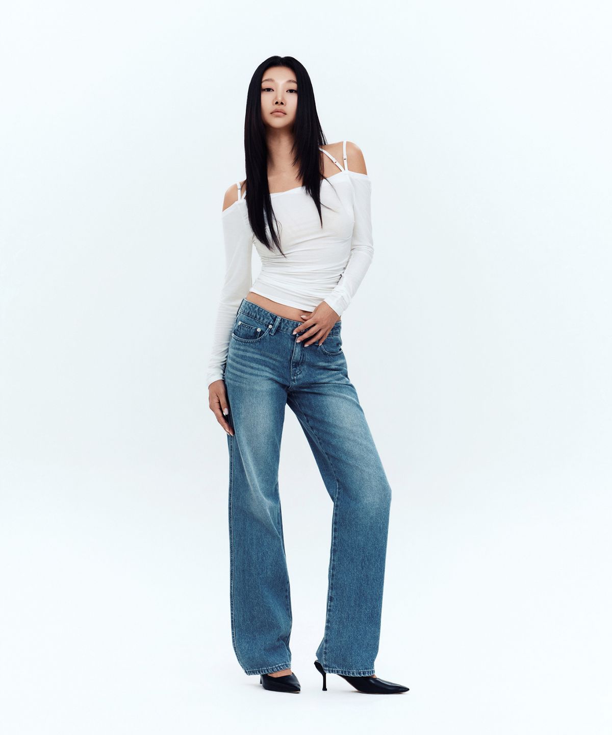 2000아카이브스(2000ARCHIVES) SLEEK STRAIGHT JEAN (BLUE)