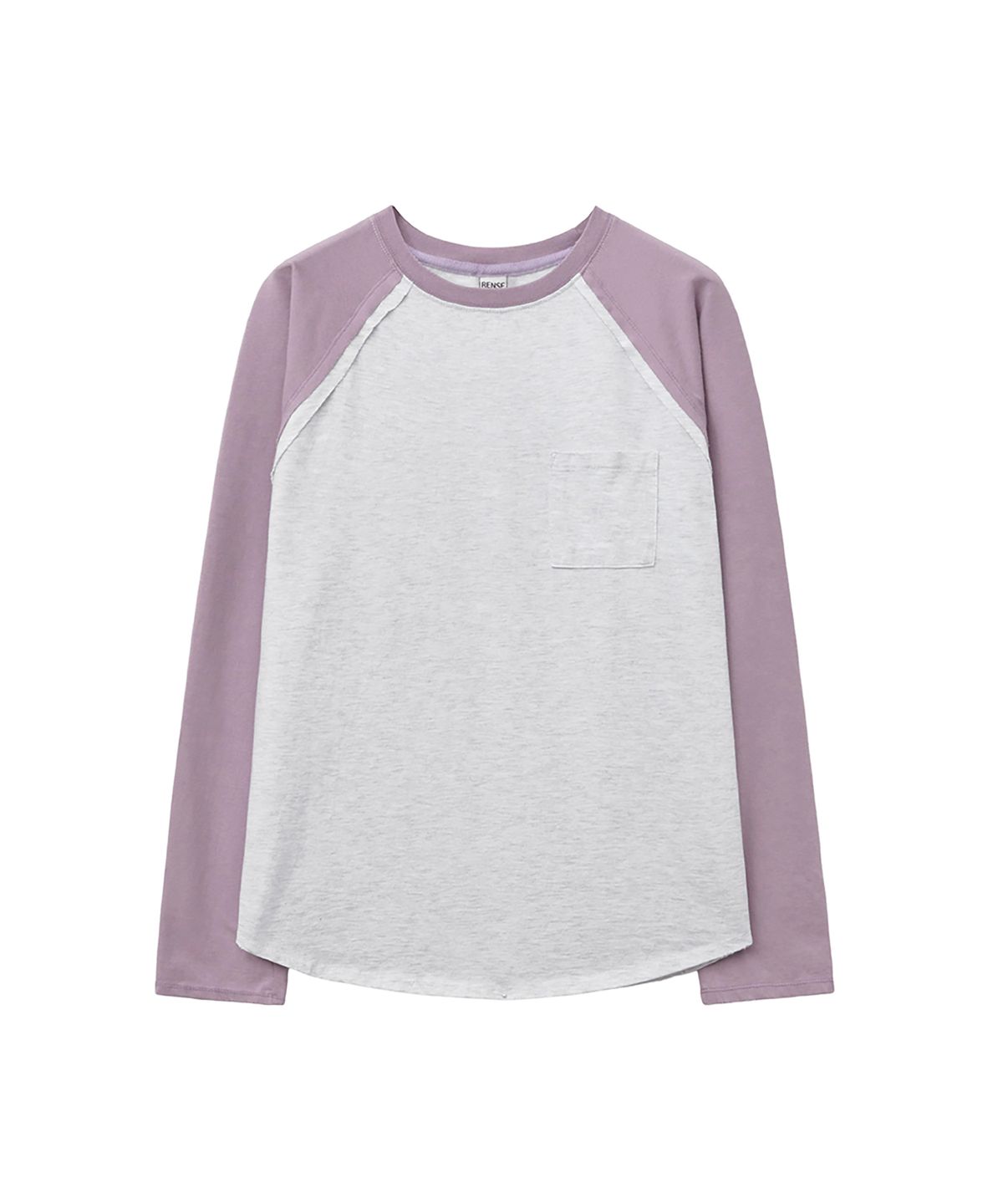 렌세(RENSE) Washed Raglan T-Shirt Purple