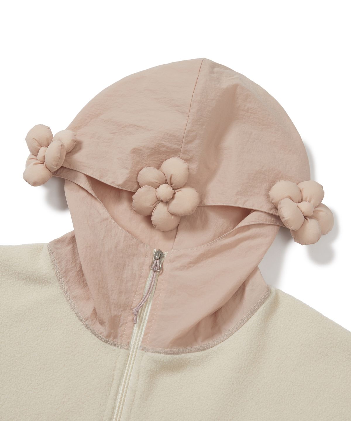 마린푸샤(MARINE PUSHYA) 3-Flower Fleece beige