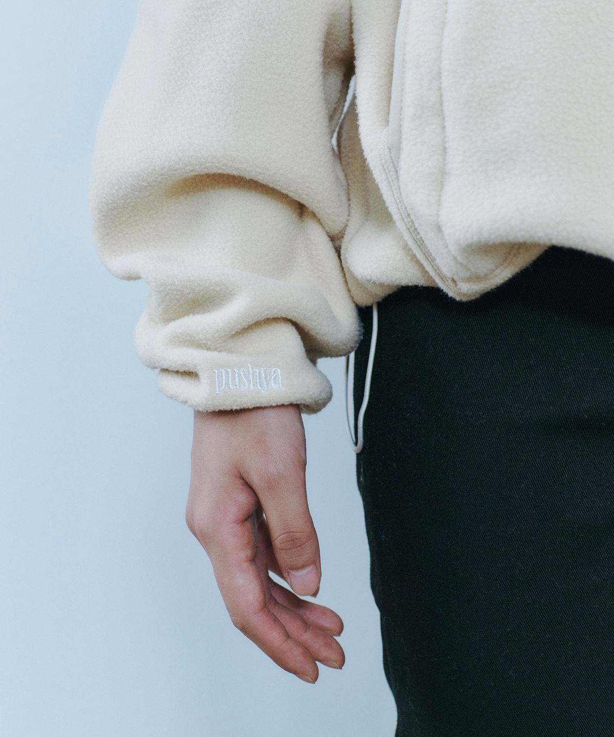마린푸샤(MARINE PUSHYA) 3-Flower Fleece beige
