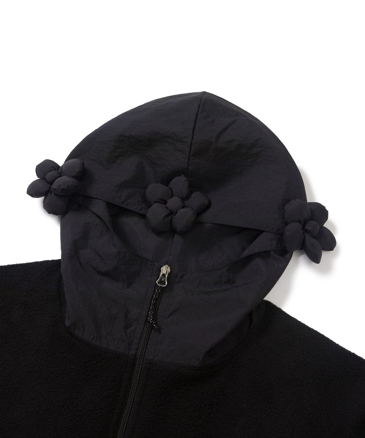 마린푸샤(MARINE PUSHYA) 3-Flower Fleece black