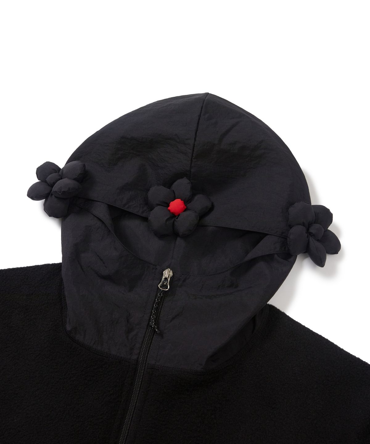 마린푸샤(MARINE PUSHYA) 3-Flower Fleece black