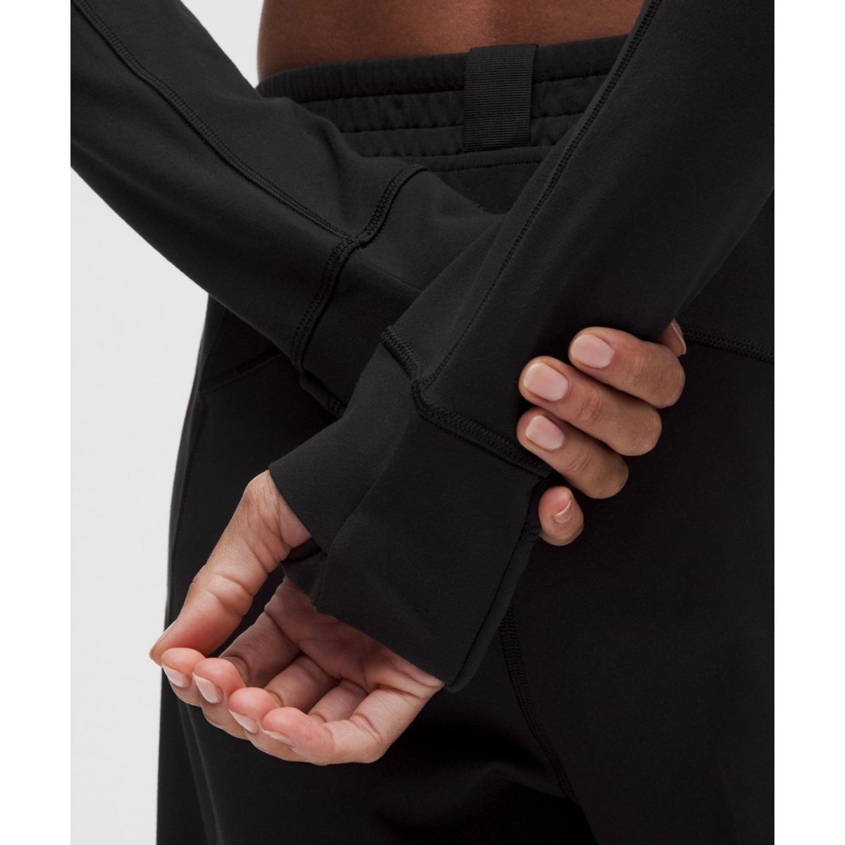 룰루레몬(LULULEMON) 디파인 Luon 크롭 트랙 재킷 *워드마크  BLK LTIV