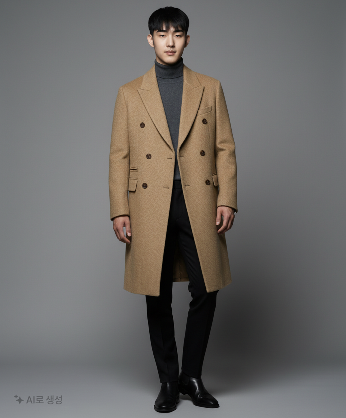 인사일런스(INSILENCE) 키드 모헤어 부클 더블 코트 BEIGE L