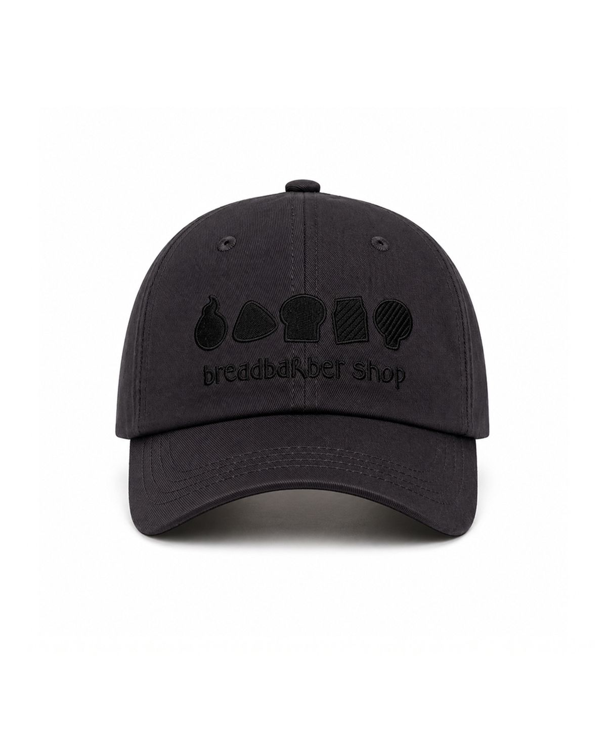 케이스어랏(CASE A LOT) [케이스어랏x브레드이발소] Symbol cap - Deep charcoal