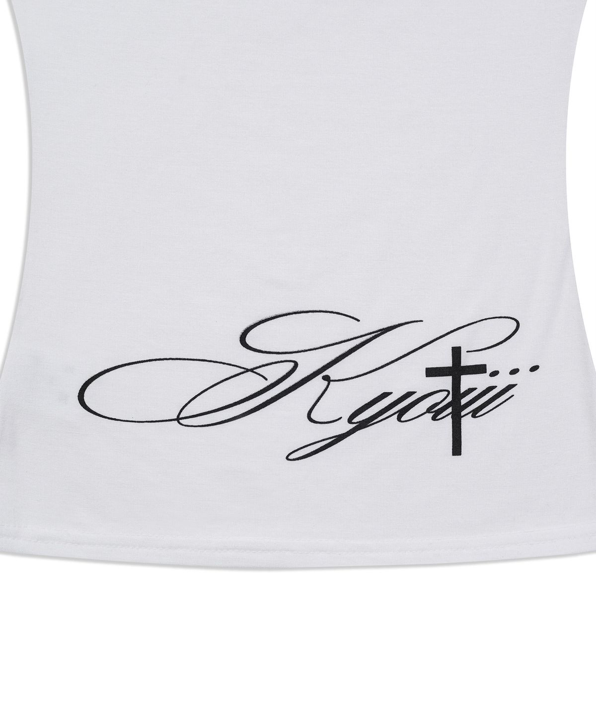 쿄이(KYOIII) LACE LONG SLEEVE TEE (WHITE)