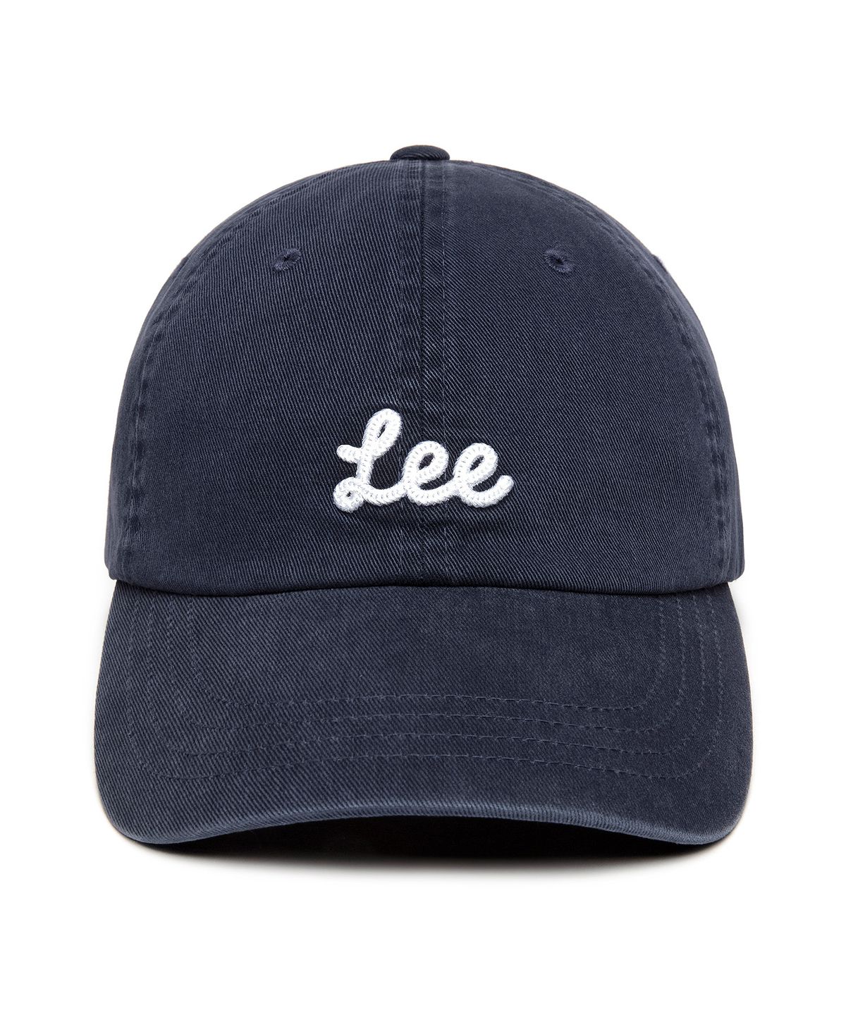 리(LEE) 스몰 유니온 로고 코튼 볼캡 네이비
