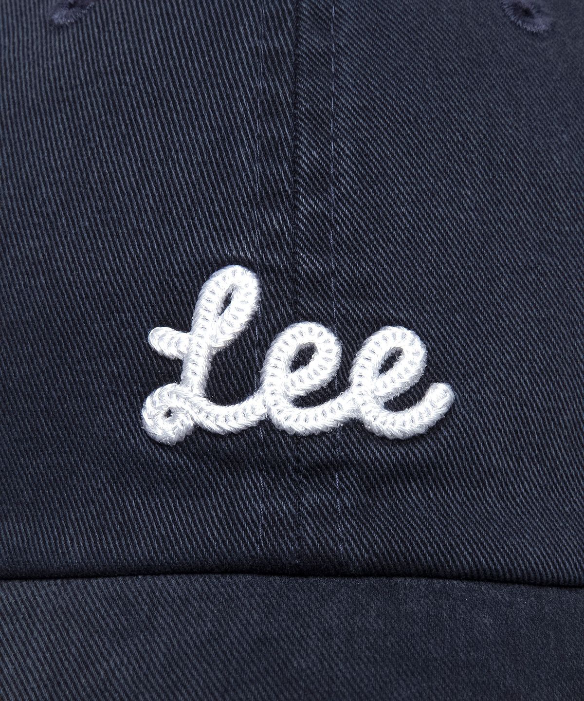 리(LEE) 스몰 유니온 로고 코튼 볼캡 네이비