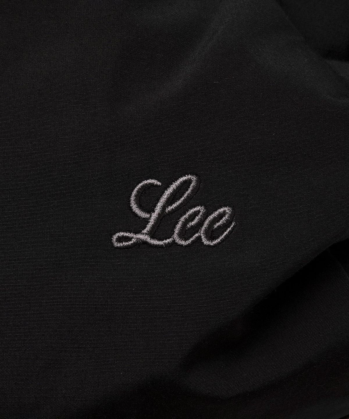 리(LEE) 코튼 사이드 셔링 호보백 블랙
