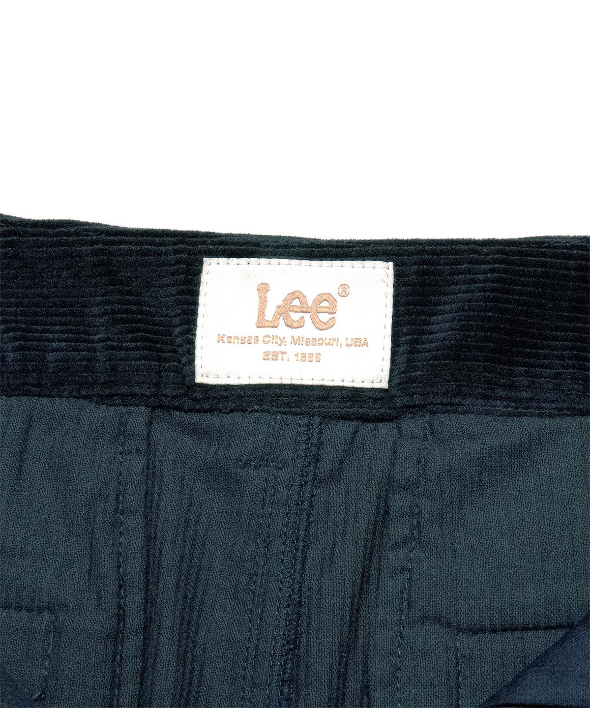 리(LEE) 우먼 코듀로이 미디 스커트 네이비