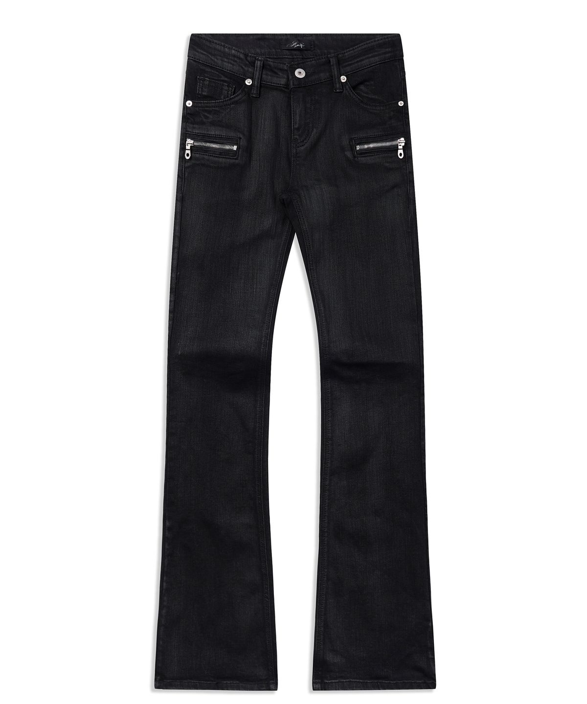 쿄이(KYOIII) ZIP POCKET BOOTCUT DENIM (BLACK)