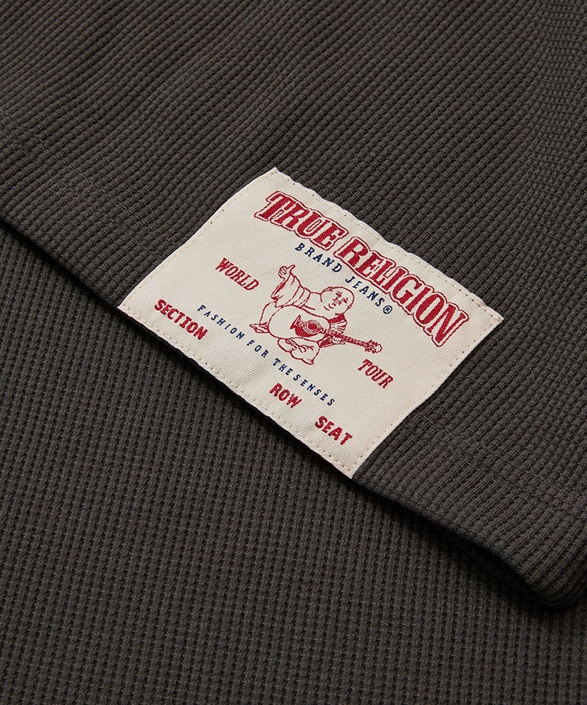 트루릴리젼(TRUERELIGION) Big Horseshoe Waffle Long Sleeve - KHAKI