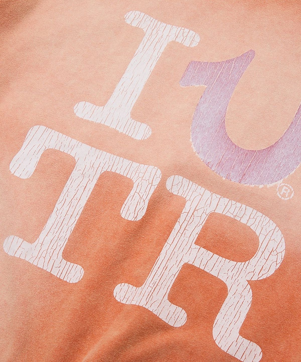 트루릴리젼(TRUERELIGION) TRUE LOVE Waffle Layered Washed Long Sleeve - W.ORANGE