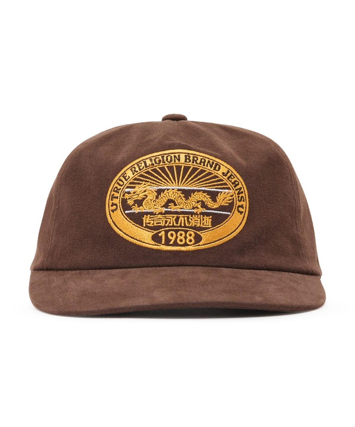 트루릴리젼(TRUERELIGION) 1988 Dragon Washed 5 Panel Cap - WASHED BROWN