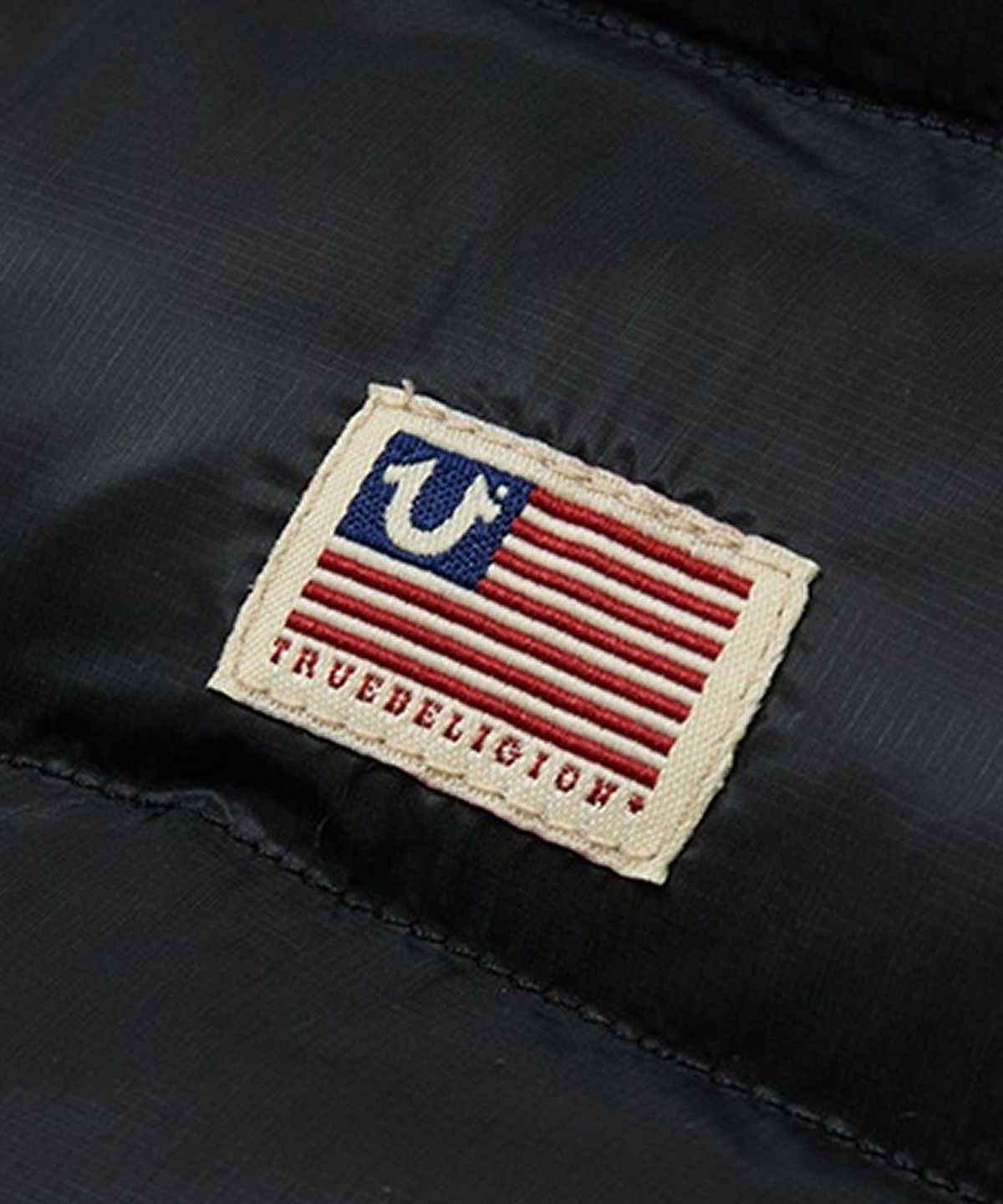 트루릴리젼(TRUERELIGION) Glorious Hooded Puffer - BLACK