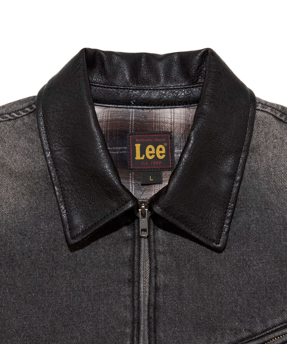 리(LEE) 블루종 데님 점퍼 블랙