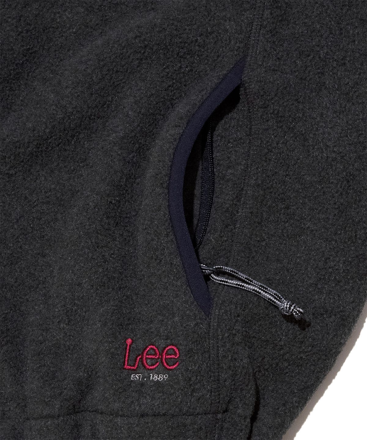 리(LEE) 후드 플리스 자켓 그레이