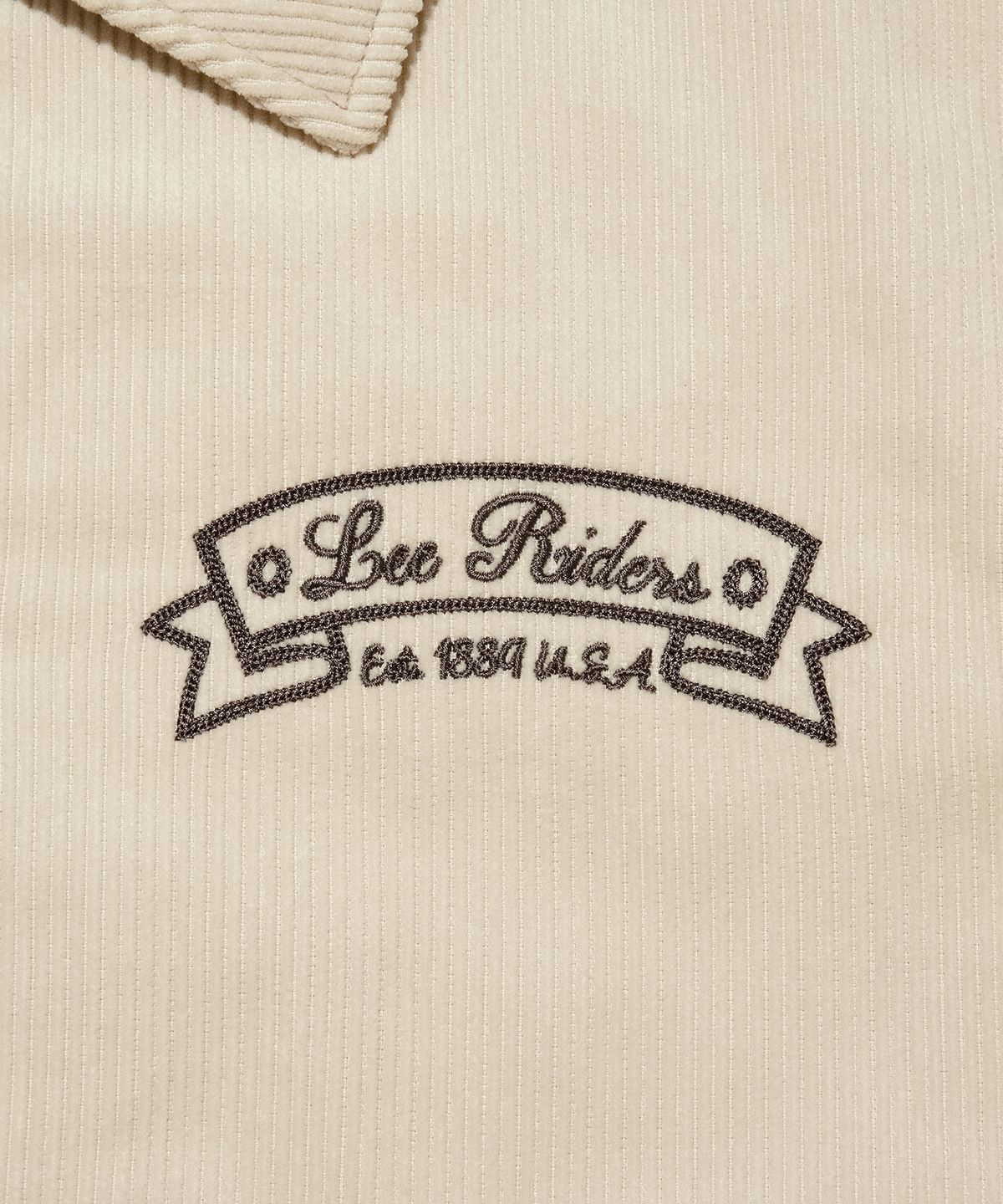 리(LEE) 코듀로이 바시티 자켓 아이보리