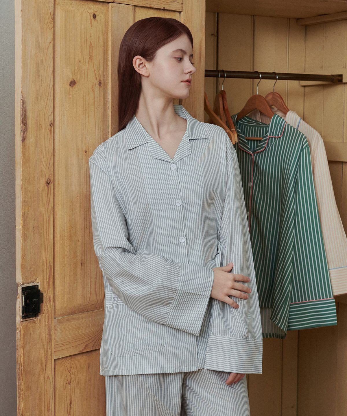 오드:뮤(ODE:MUE) 문라이트 긴팔 잠옷 세트