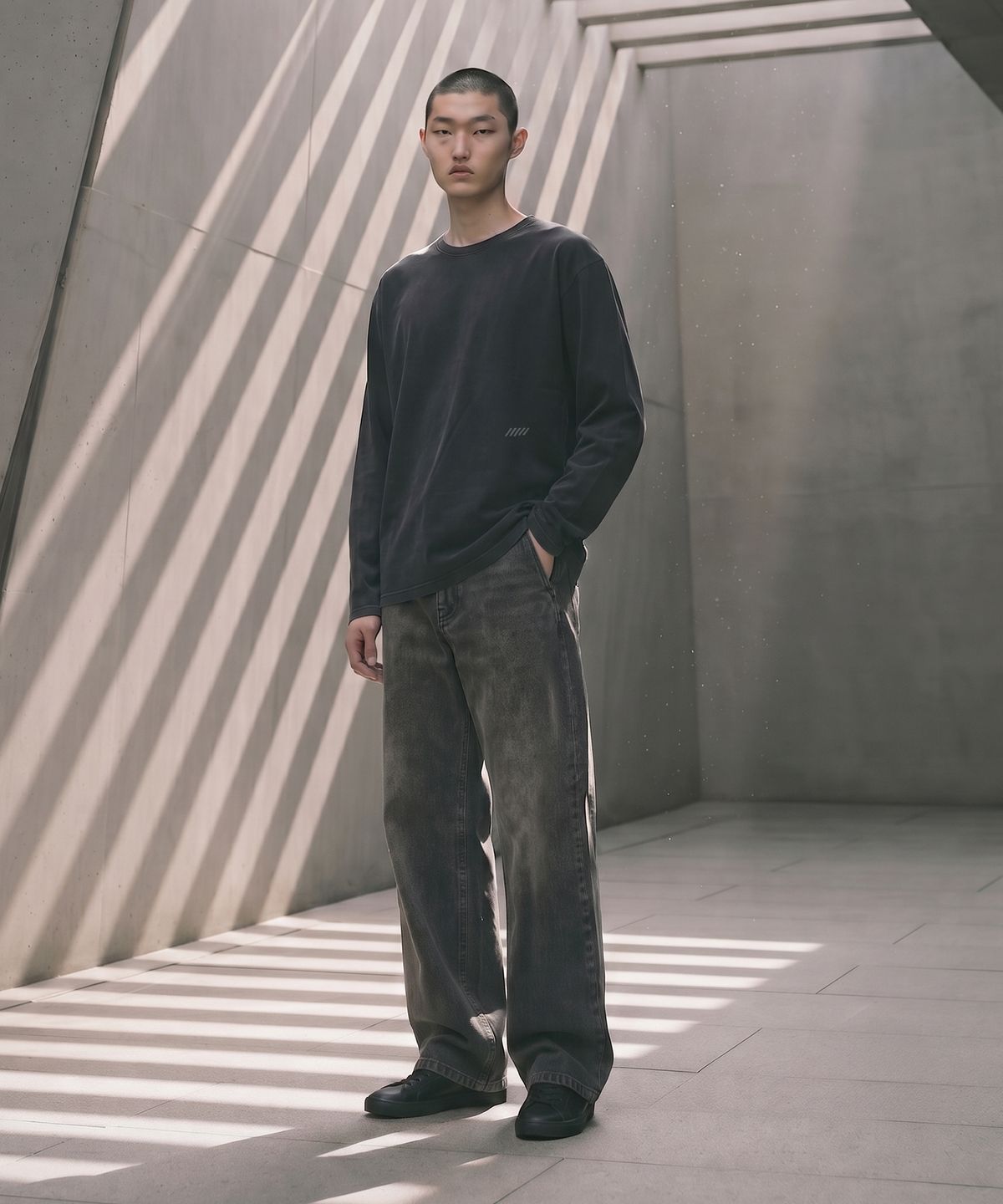 테노(TENO) 남성 우븐 와이드팬츠_057(17590-050-801-69)