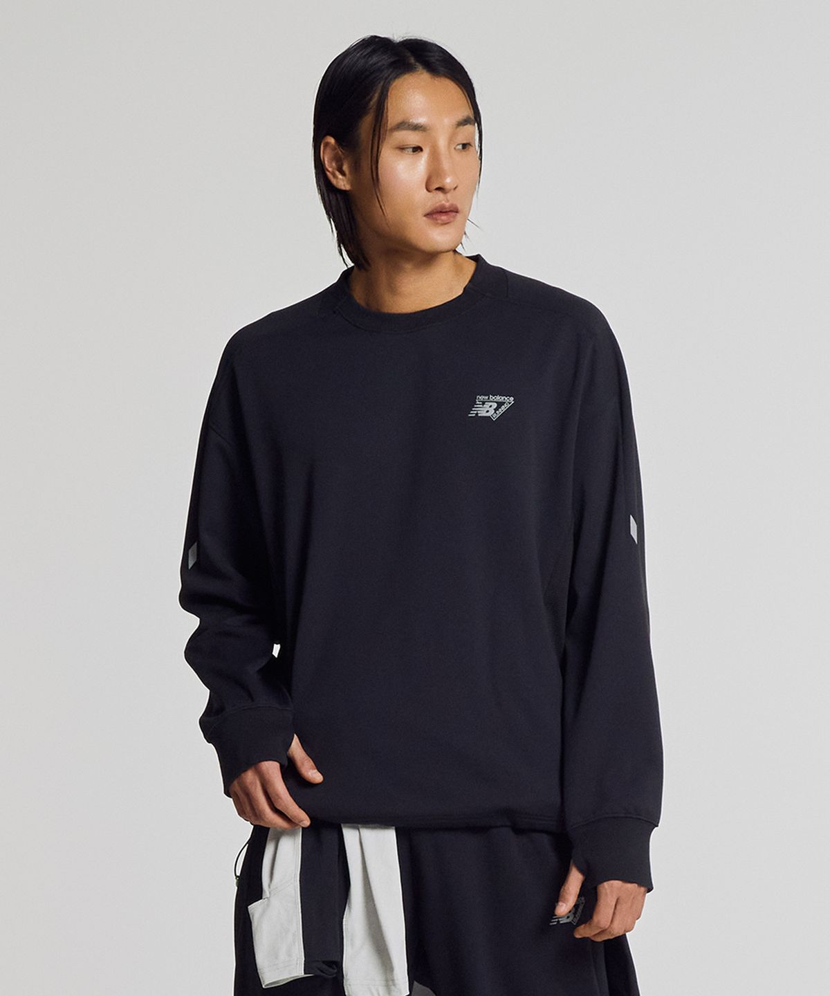 뉴발란스(NEW BALANCE) NBNCG15213 / UNI PF 올데이 맨투맨 (BLACK)