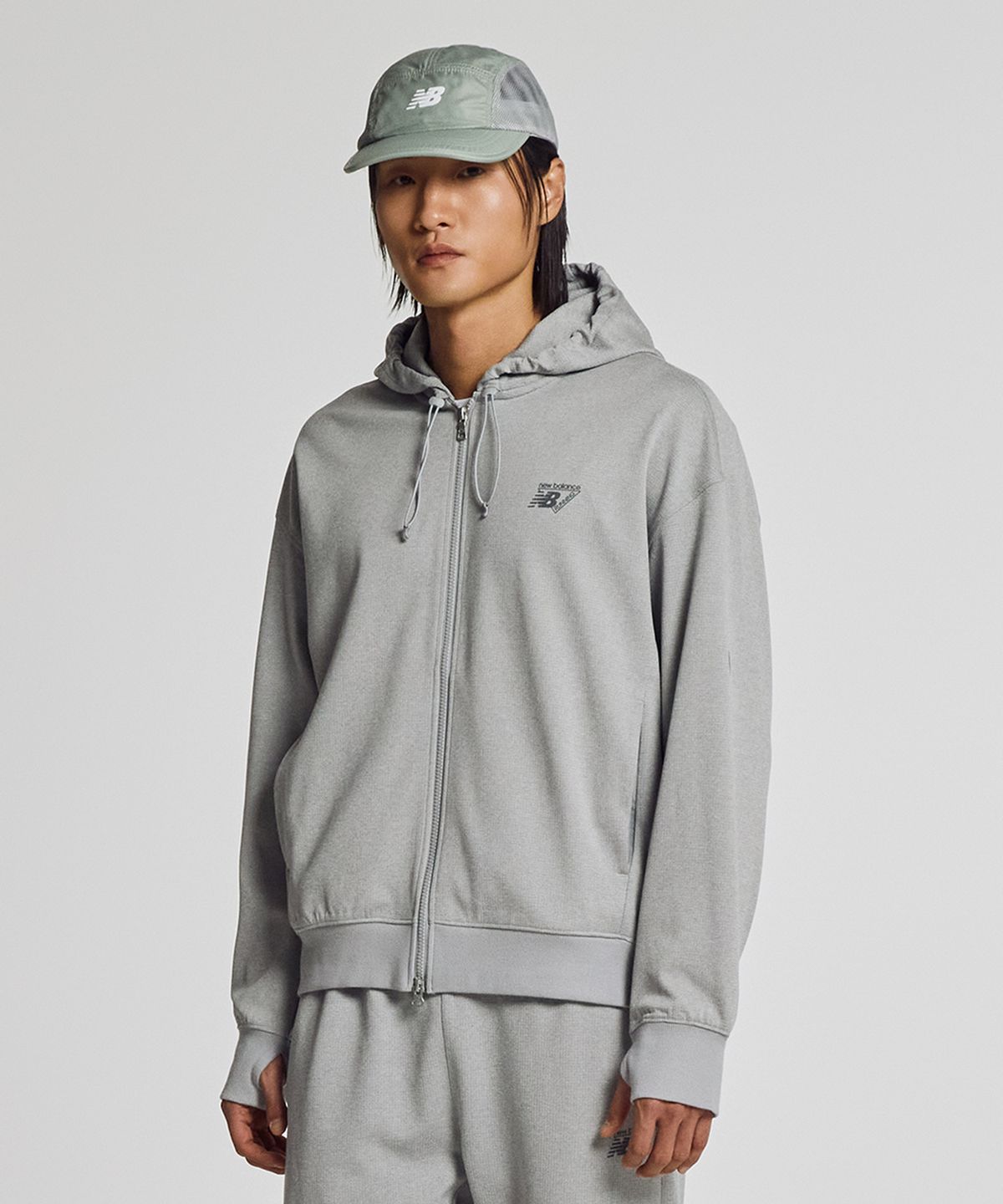 뉴발란스(NEW BALANCE) NBMDG15213 / UNI PF 올데이 후드집업 (M/GRAY)