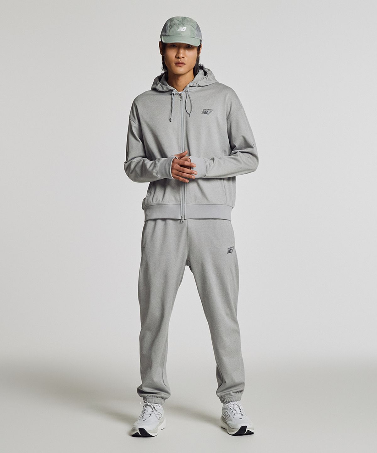 뉴발란스(NEW BALANCE) NBMDG15213 / UNI PF 올데이 후드집업 (M/GRAY)