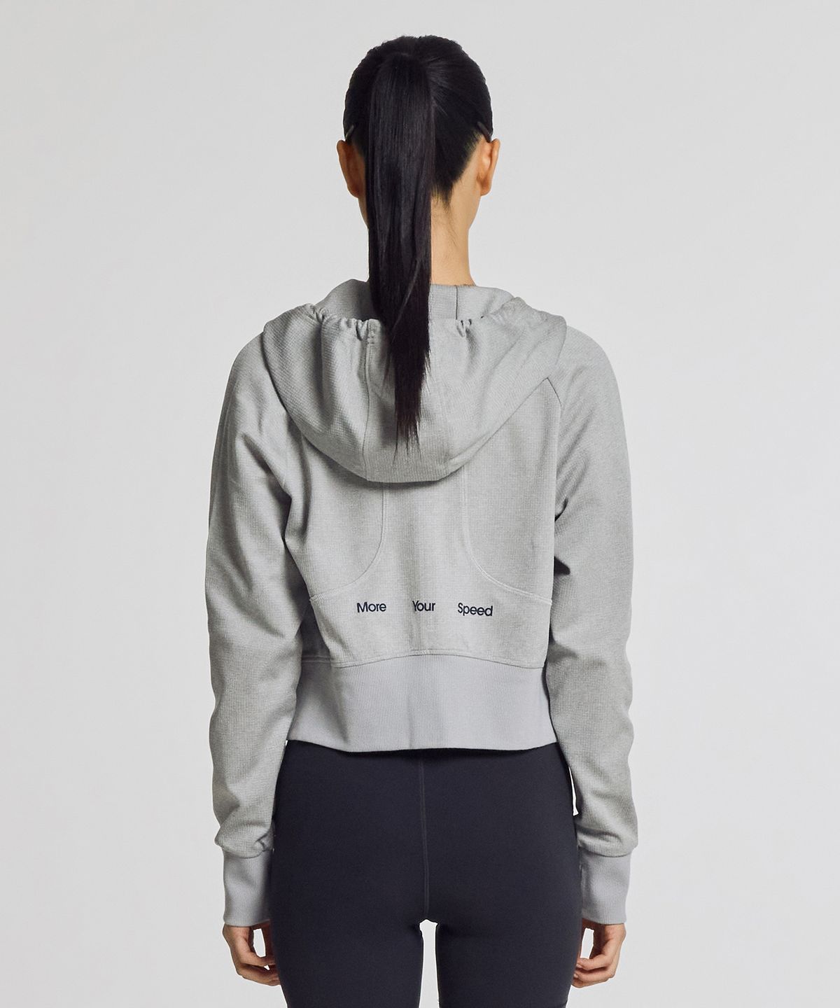 뉴발란스(NEW BALANCE) NBMDG15212 / WOMEN PF 올데이 크롭 후드집업 (M/GRAY)
