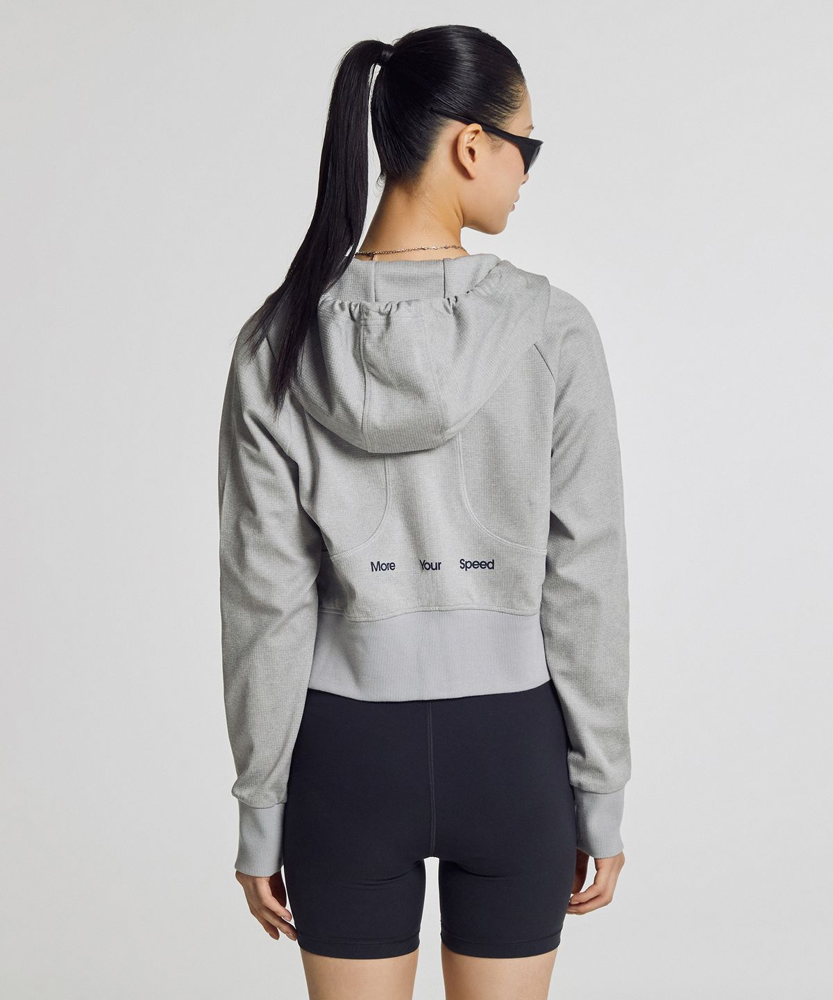 뉴발란스(NEW BALANCE) NBMDG15212 / WOMEN PF 올데이 크롭 후드집업 (M/GRAY)