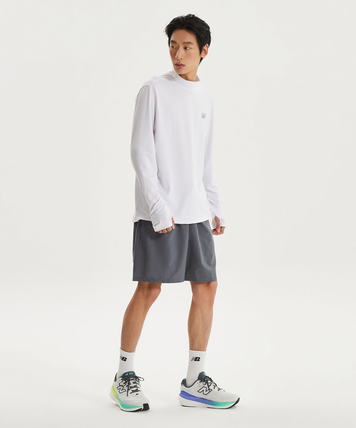 뉴발란스(NEW BALANCE) NBNDG15203 / UNI PF 에센셜 베이스레이어 (WHITE)