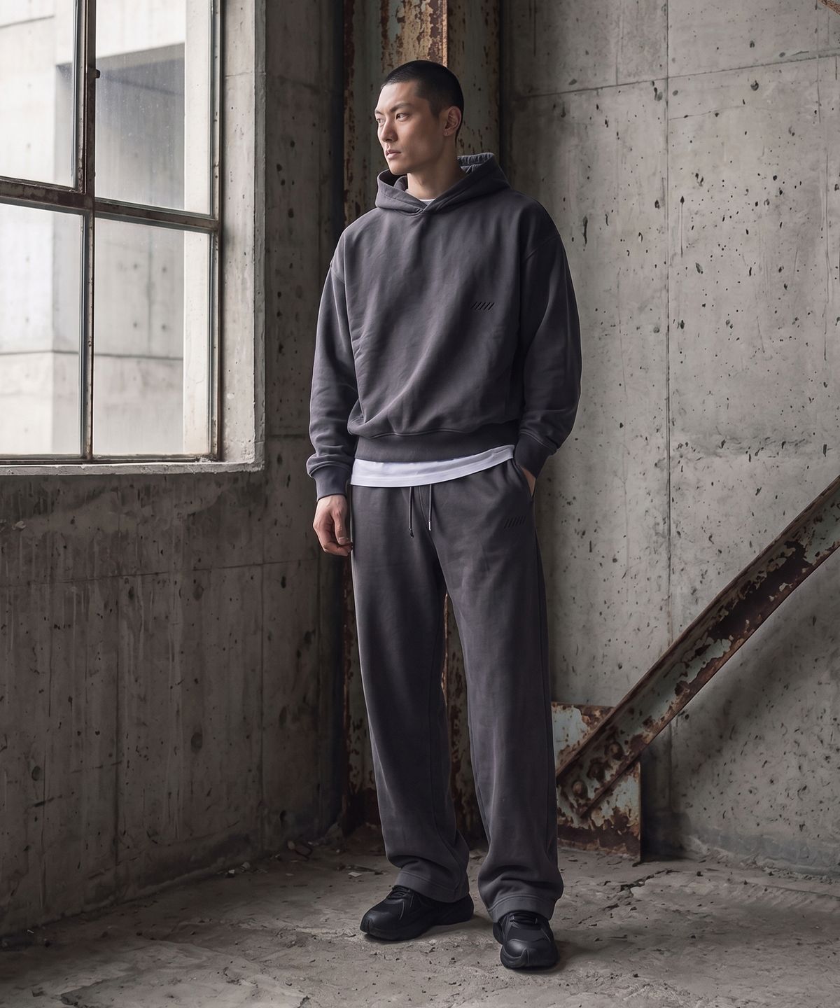 테노(TENO) 공용 시그니처 로고 크롭 후드티셔츠_057(17590-031-807-69)