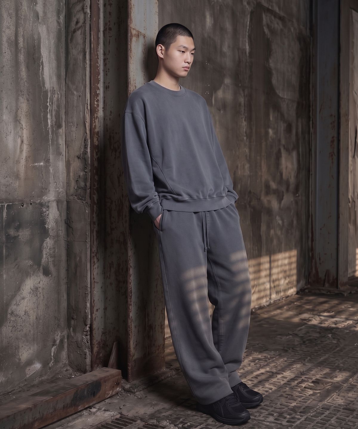 테노(TENO) 공용 시그니처 로고 스트레이트 팬츠_057(17590-038-802-69)