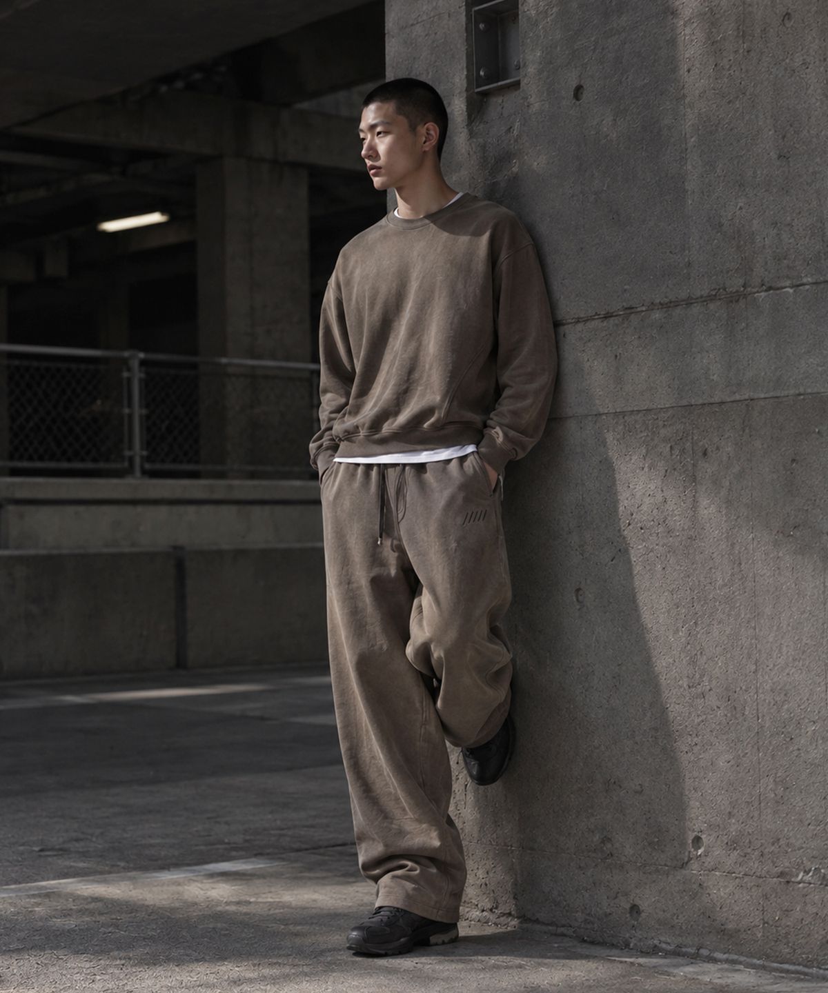 테노(TENO) 공용 시그니처 로고 스트레이트 팬츠_163(17590-038-802-69)