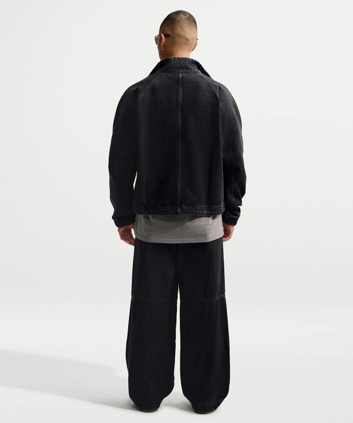 나이키(NIKE) 스포츠웨어 데님 트랙 팬츠 M - 블랙:아이스 실버 / IQ5916-010