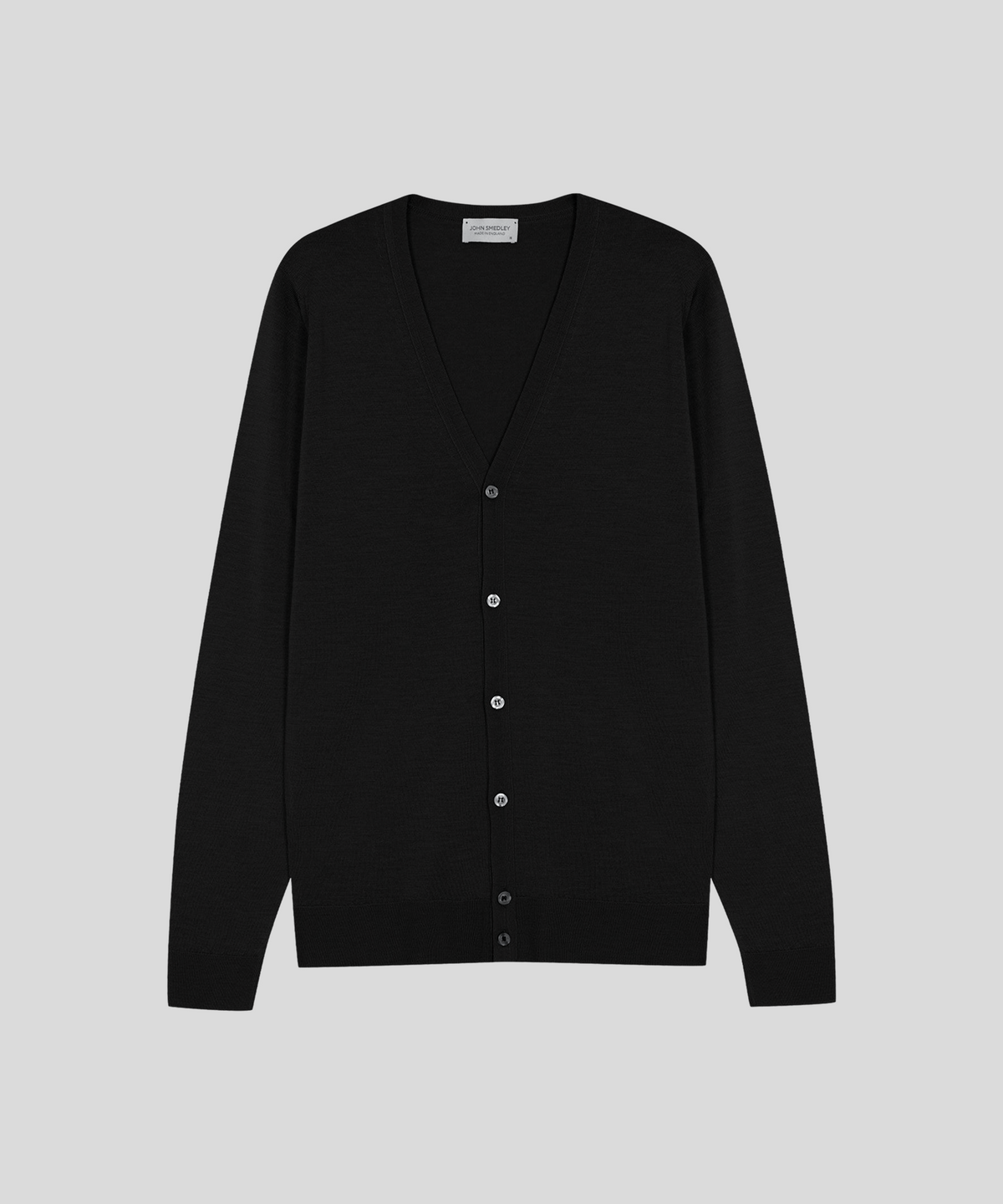 존 스메들리(JOHN SMEDLEY) PETWORTH Extra Fine Merino Wool Standard Fit V-Neck Cardigan Core 7 Colors