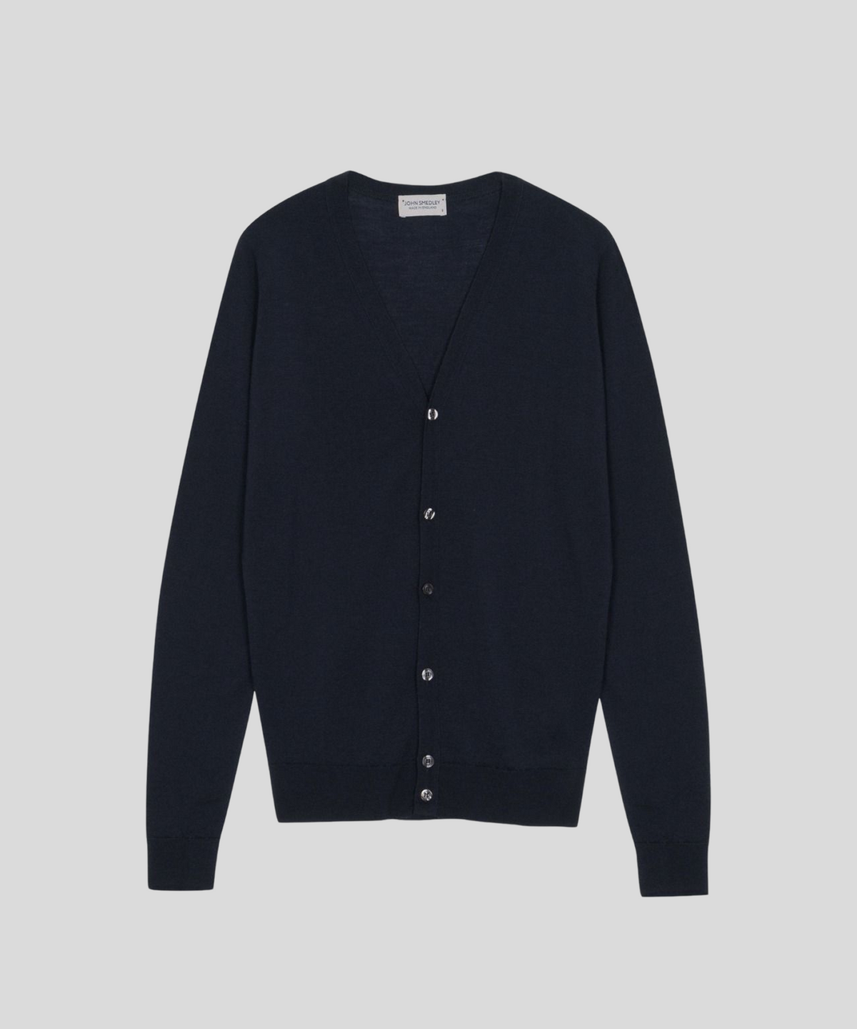 존 스메들리(JOHN SMEDLEY) PETWORTH Extra Fine Merino Wool Standard Fit V-Neck Cardigan Core 7 Colors