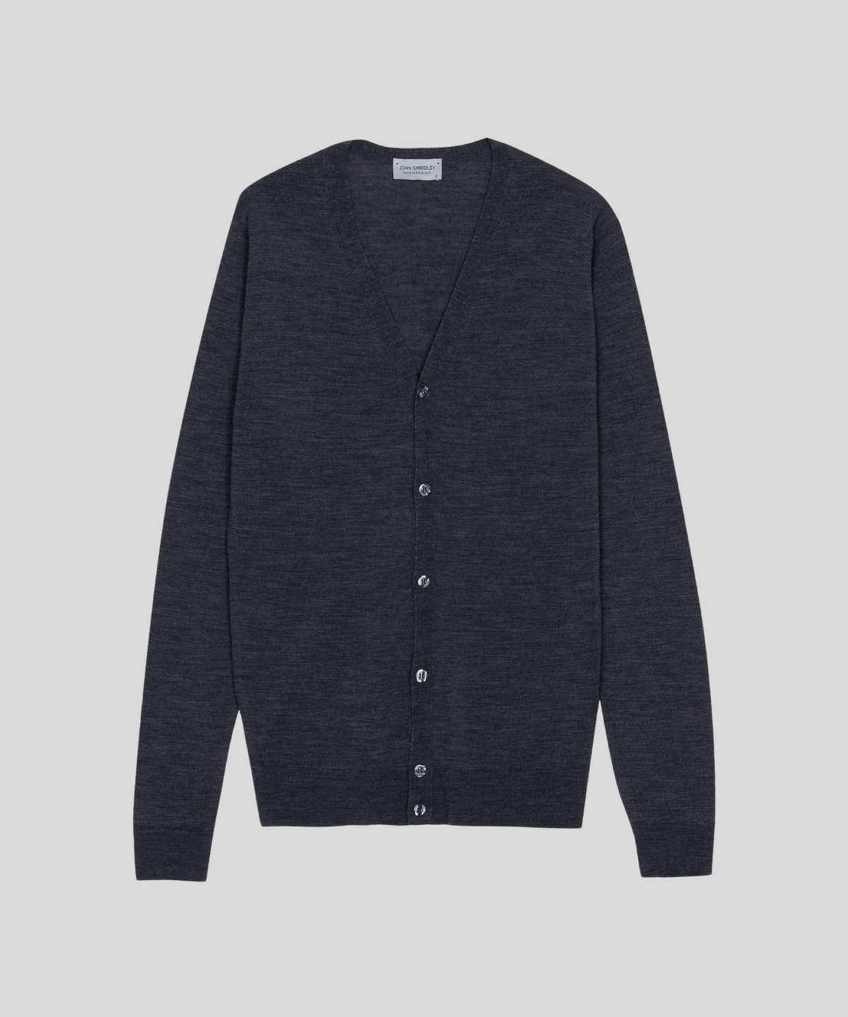 존 스메들리(JOHN SMEDLEY) PETWORTH Extra Fine Merino Wool Standard Fit V-Neck Cardigan Core 7 Colors