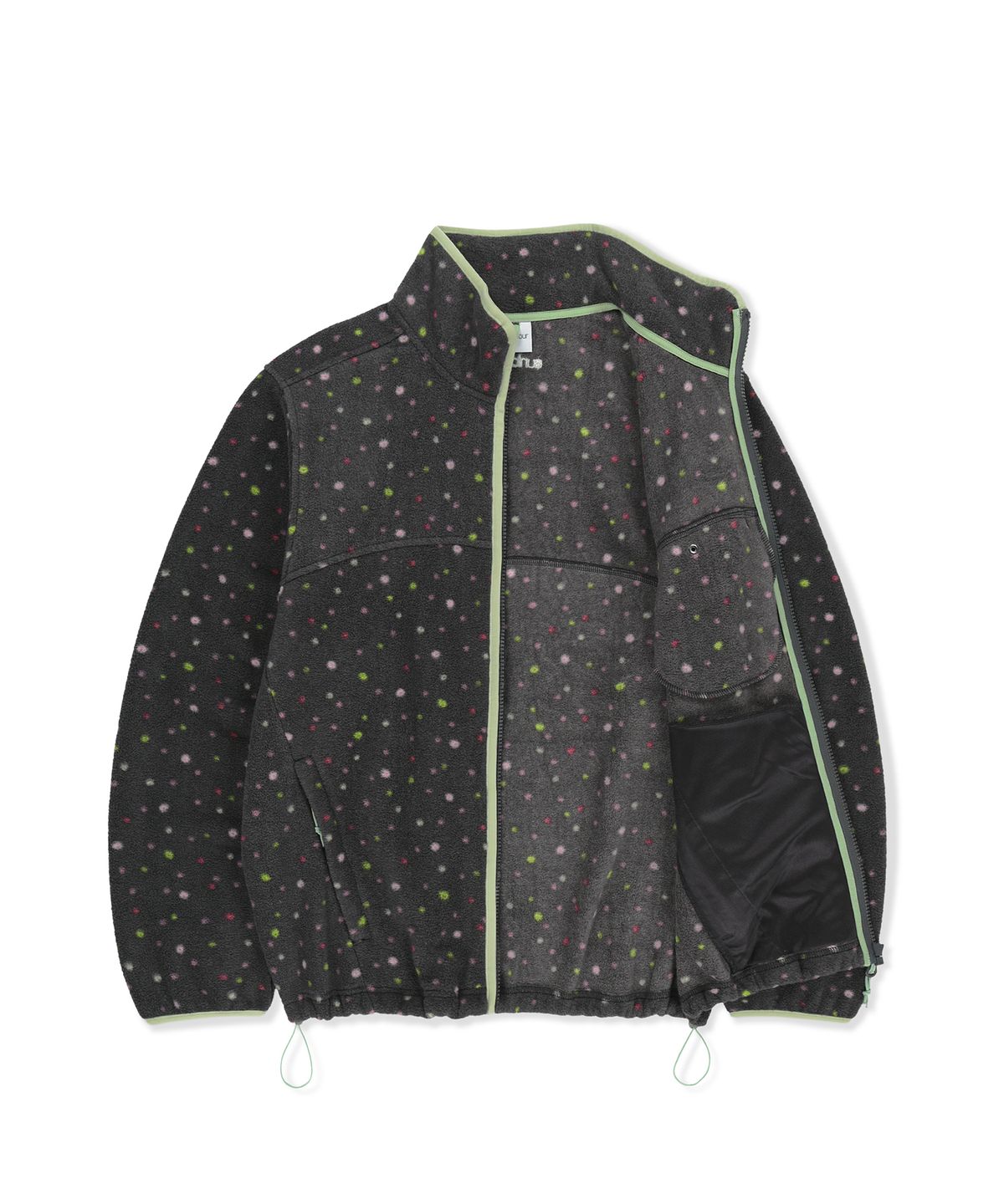 썬러브투어(SUNLOVETOUR) Phase Fleece Jacket Charcoal Dot