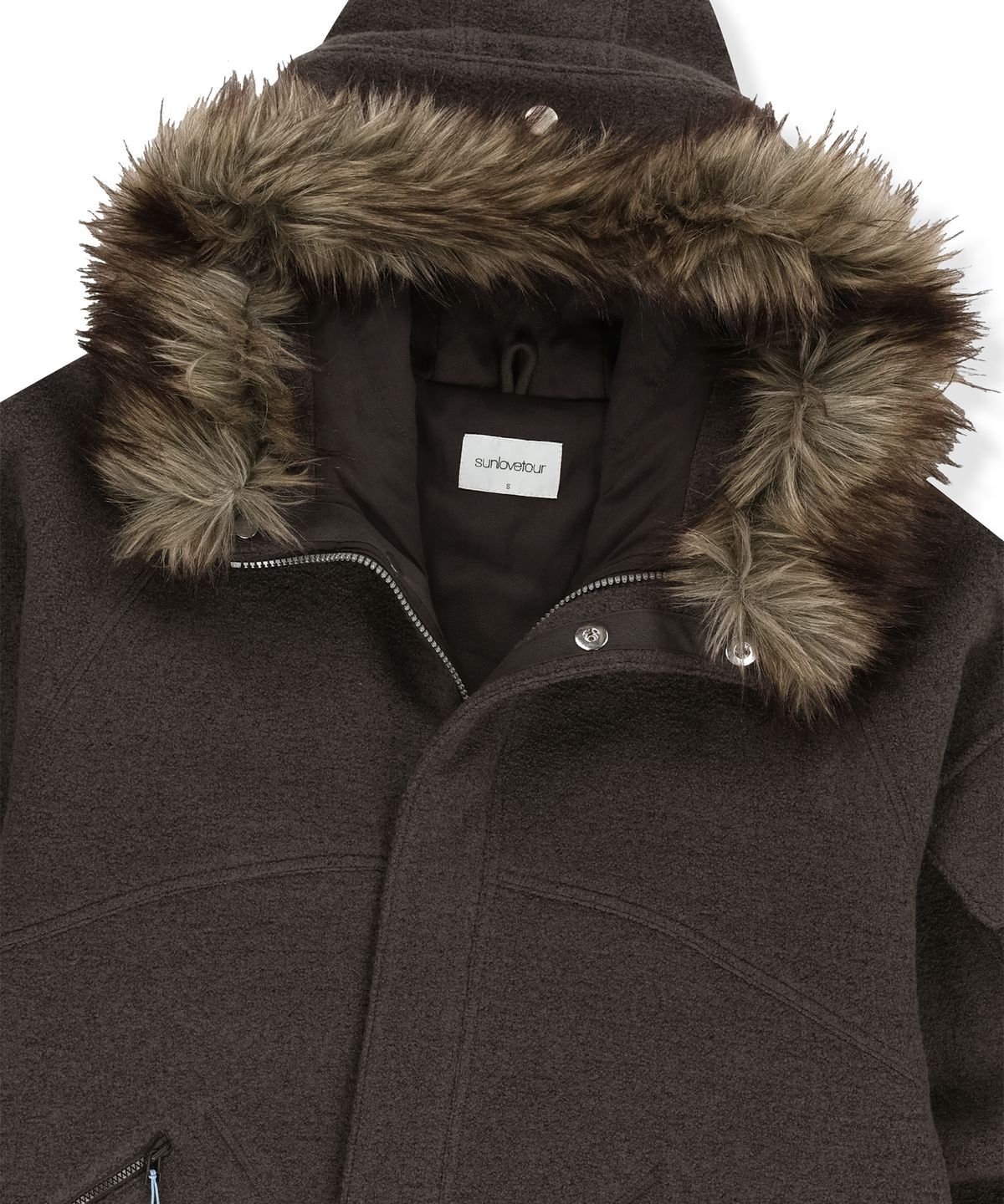 썬러브투어(SUNLOVETOUR) Wool Field Parka Charcoal
