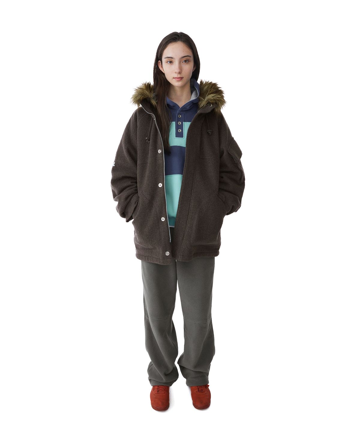 썬러브투어(SUNLOVETOUR) Wool Field Parka Charcoal