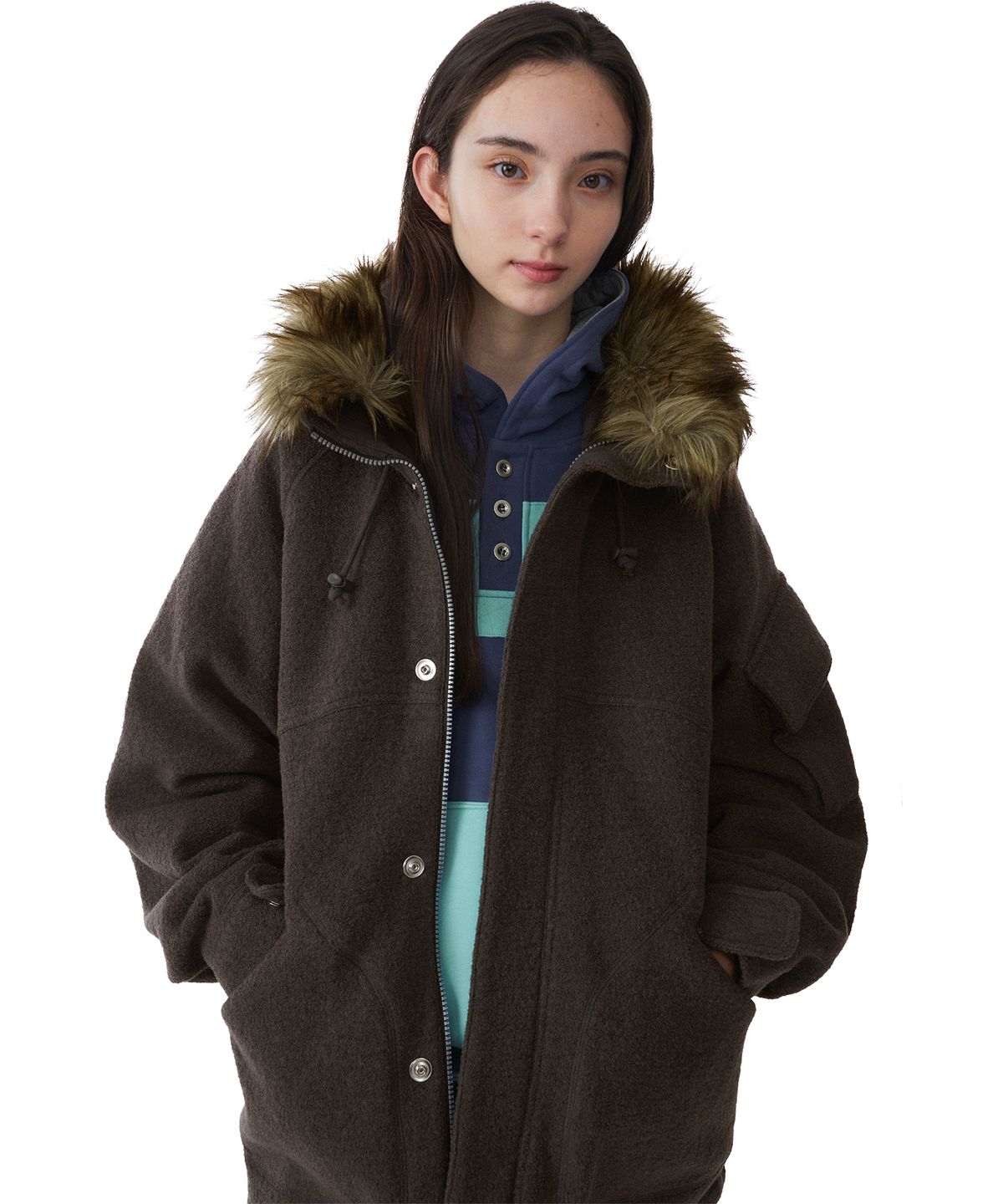 썬러브투어(SUNLOVETOUR) Wool Field Parka Charcoal