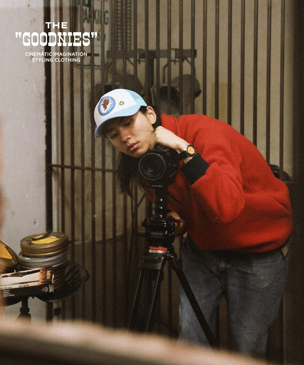 굿니스(GOODNIES) Beautiful Life. Fleece Half-Zip. Deep Red