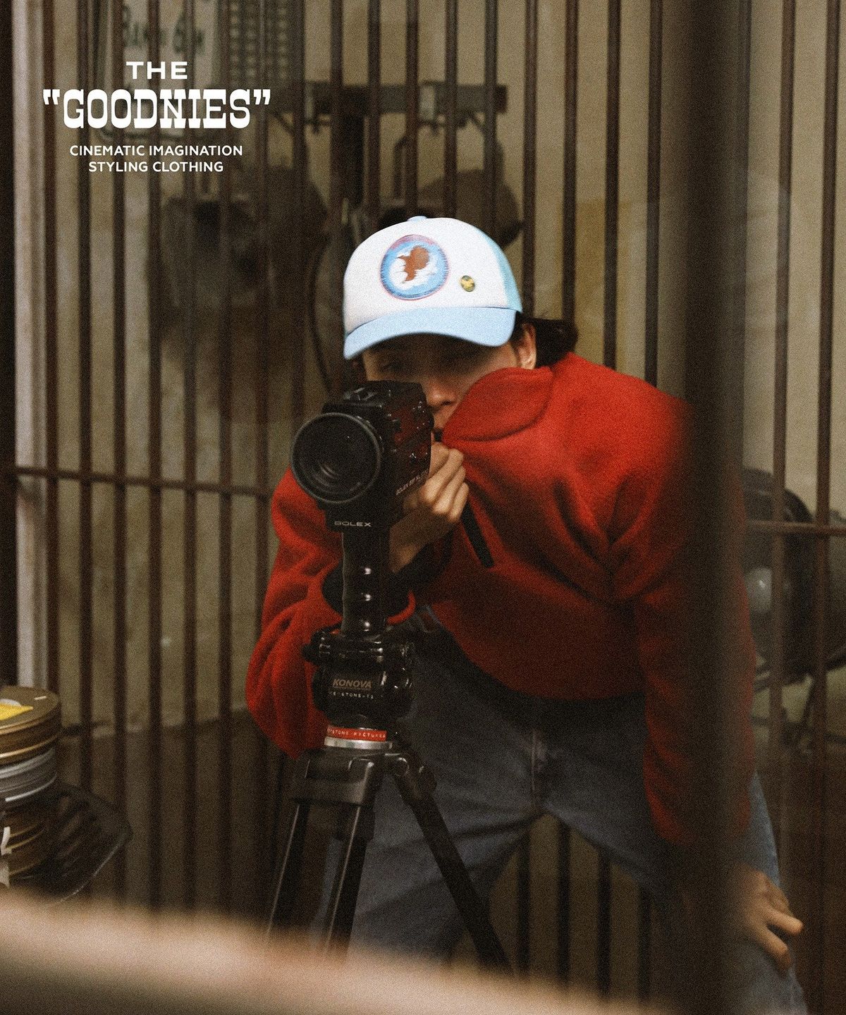 굿니스(GOODNIES) Beautiful Life. Fleece Half-Zip. Deep Red