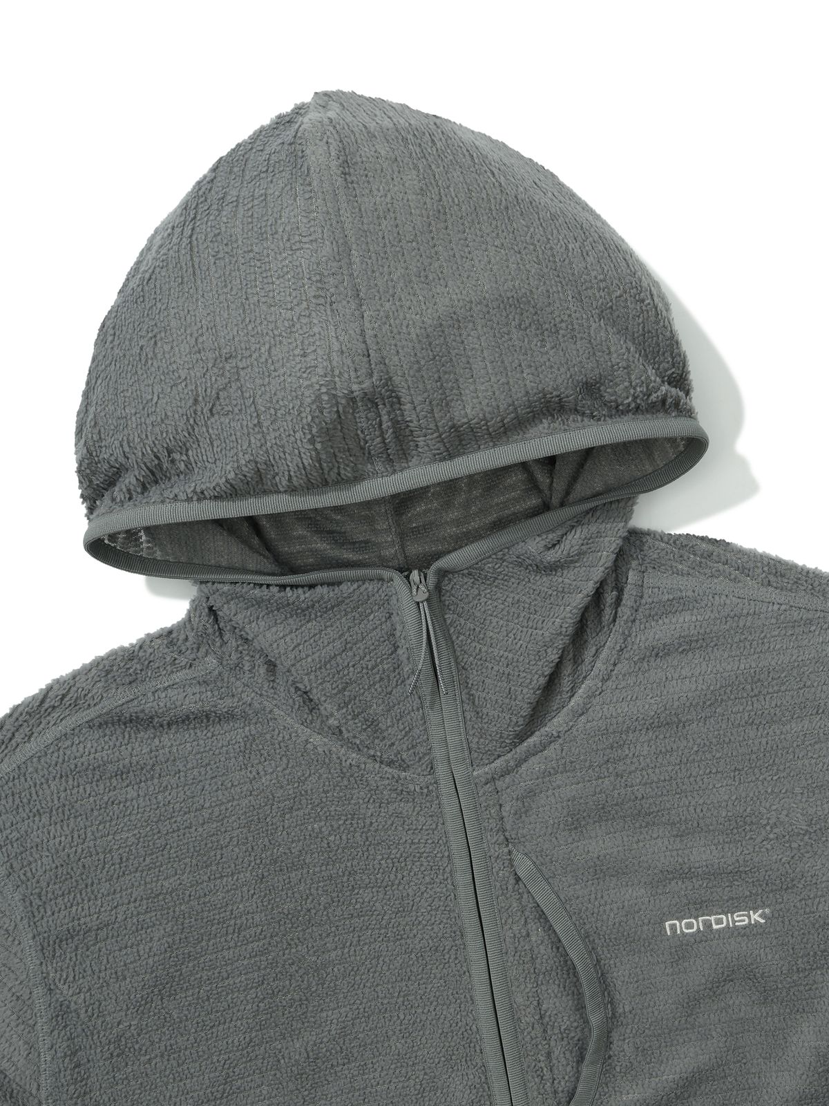 노르디스크(NORDISK) [HYGGE HIKE] 프리마로프트 이볼브 반집업 후디 - M_Grey_OMW26279C5