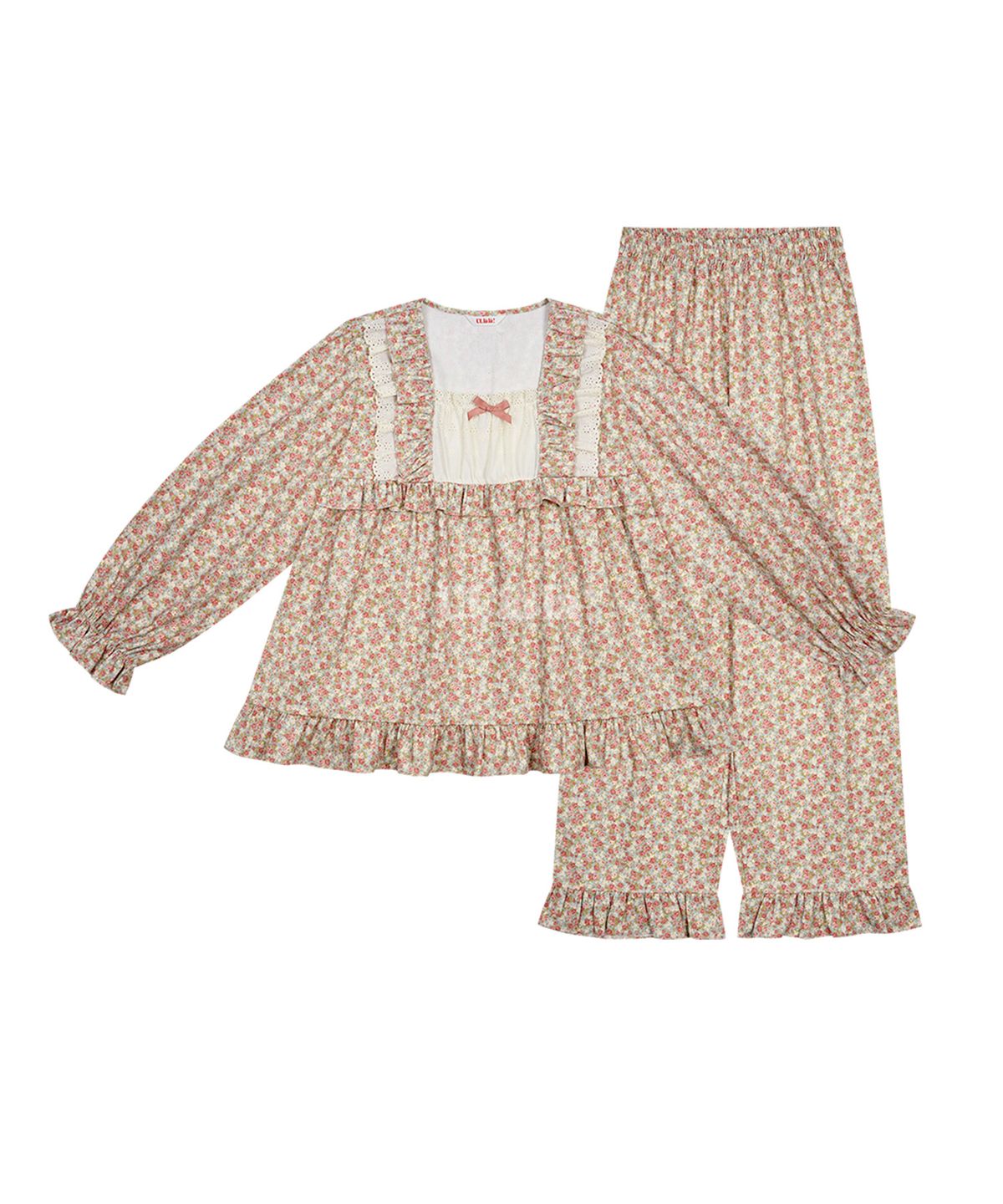 울랄라파자마(ULLALA PAJAMAS) 피오렐라 긴팔 투피스 클라우드블루 (30수)