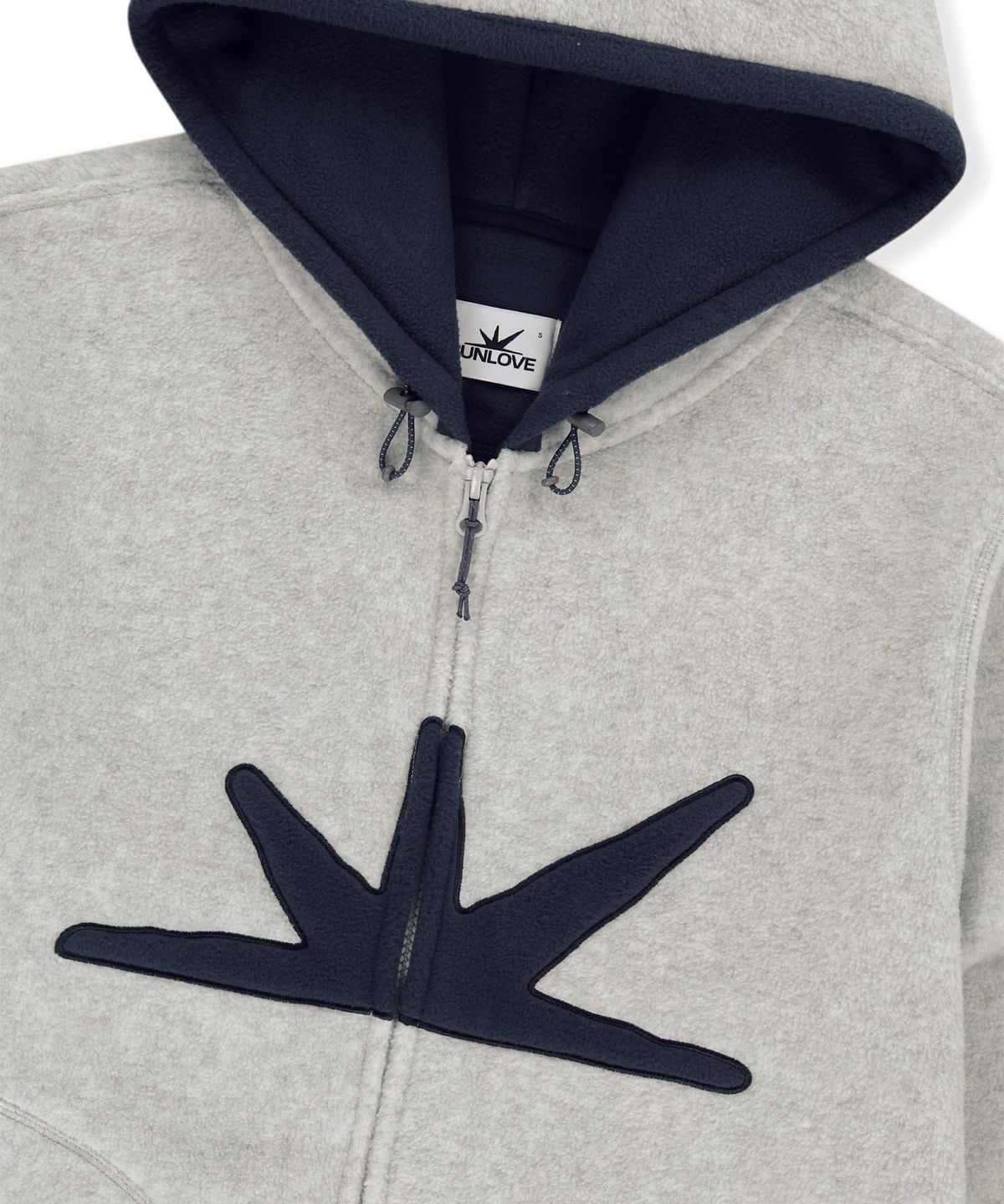 썬러브투어(SUNLOVETOUR) Daybreak Fleece Zip Up Hoodie Heather Grey
