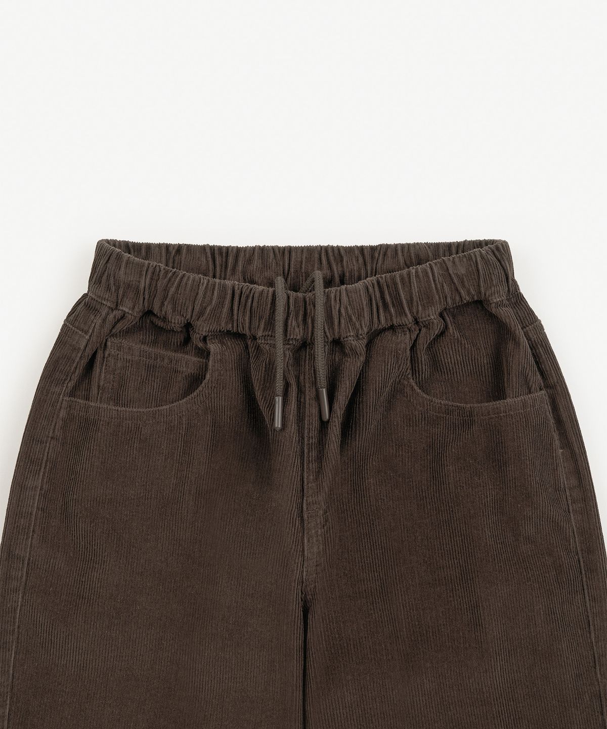 토피 우먼(TOFFEE WOMEN) W 로우라이즈 코듀로이 밴딩 팬츠 (BROWN)