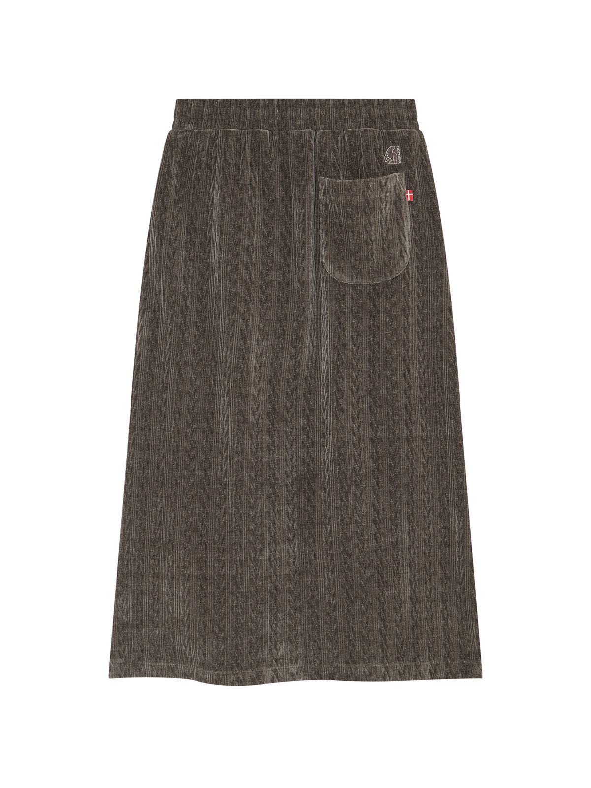 노르디스크(NORDISK) 케이블 자가드 스커트 - W_Dark Brown_OWW26Q03E8